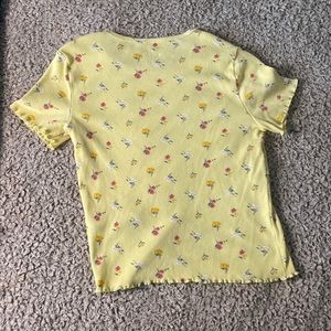 Hollister Women’s Fitted Lettuce-Edge Trimmed Crop Top